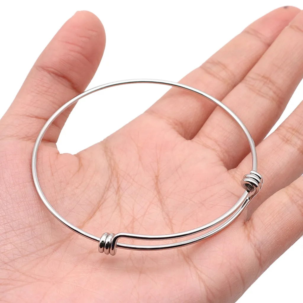 Edelstahl verstellbares Starter-Armband, passend für Anhänger, Charm-Perlen, DIY feiner Armband-Schmuck für Frauen, Geschenk
